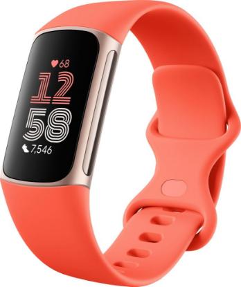 Narukvica FITBIT Charge 6, HR, GPS, Google Wallet, Coral/Champagne Gold