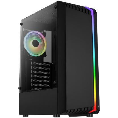 Ohišje AEROCOOL Bionic v2, MIDI,ATX, window,črno, bez napajalnika