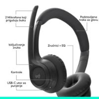 Slušalice LOGITECH Zone 300, bežične, BT, crne