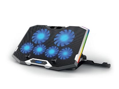 Hlađenje za laptop EWENT EW1260, do 17.3", RGB, silent, crno