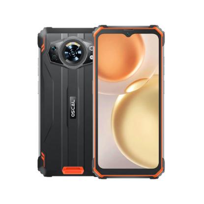 Pametni telefon OSCAL S80, 6,58", 6GB, 128GB, Android 12, crno-narančasti