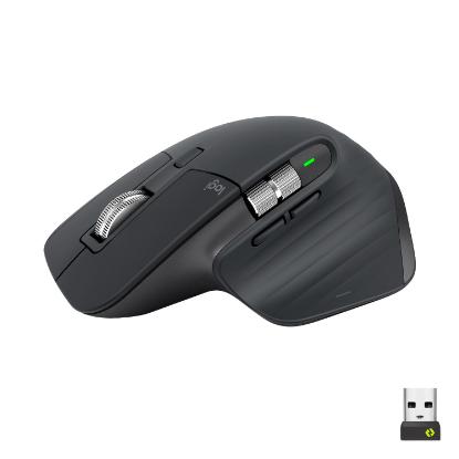Miška LOGITECH MX Master 3S Performance, laserski, bežični, BT, USB, črni