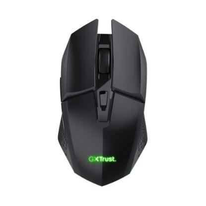 Miška TRUST i podloga za Miška GXT 112 Felox, RGB, optički, bežični, 4800dpi, črni