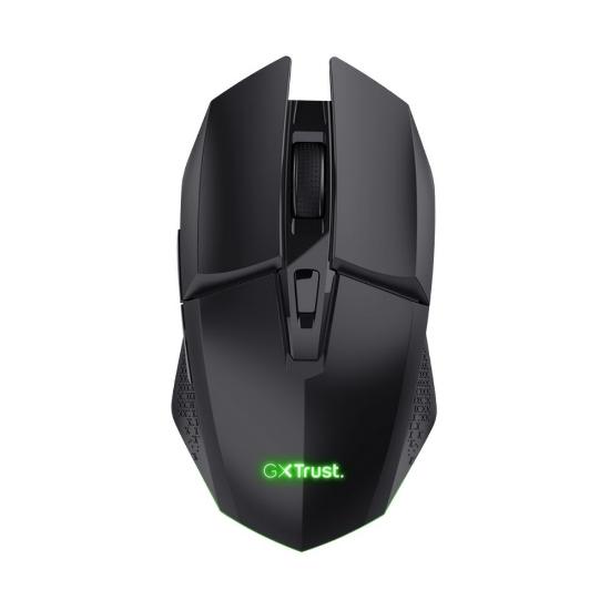 Miška TRUST i podloga za Miška GXT 112 Felox, RGB, optički, bežični, 4800dpi, črni