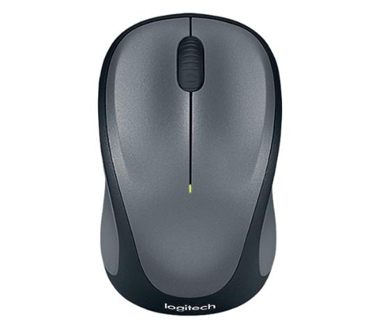 Miška LOGITECH M235, optički, bežični, Unifying receiver, sivi, USB