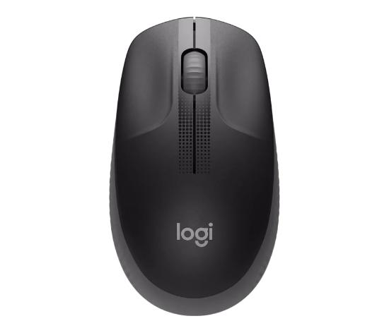 Miška LOGITECH M190, optički, bežični, 1000dpi, črni