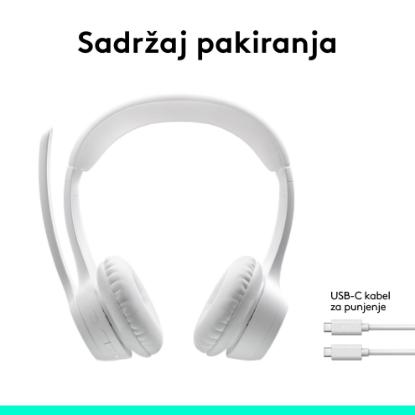Slušalice LOGITECH Zone 300, bežične, BT, bijele