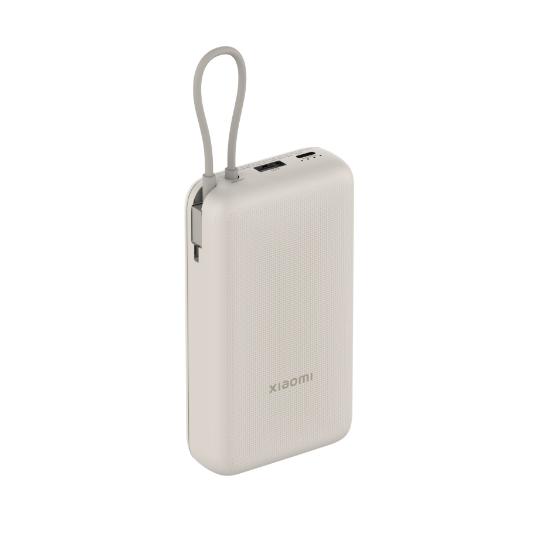 Mobilni USB punjač XIAOMI 33W Power Bank 20000 mAh, ugrađeni kablovi, USB-A, USB-C, tan