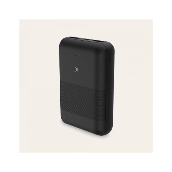Mobilni USB punjač KSIX BXBA10000SM02, 10000 mAh, 2x USB-A, USB-C, crni