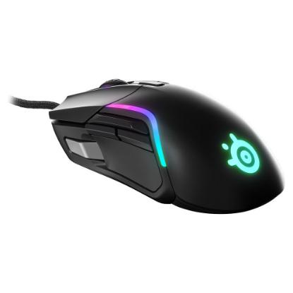 Miška STEELSERIES Rival 5, optički, RGB, 18000 CPI, mat črni, USB