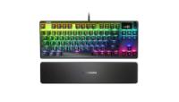 Tipkovnica STEELSERIES Apex 7 TKL, RGB, mehanička, Blue switch, US layout, USB, črna