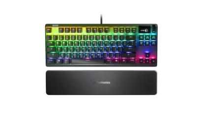 Tipkovnica STEELSERIES Apex 7 TKL, RGB, mehanička, Blue switch, US layout, USB, črna