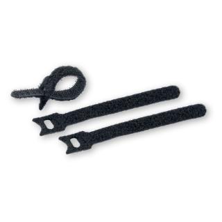 Kabelske vezice na čičak, 16 x 210 mm, crne, 10 kom