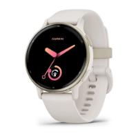 Pametni sat GARMIN Vivoactive 5, senzor otkucaja, GPS, zlatni/bijeli remen