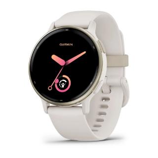Pametni sat GARMIN Vivoactive 5, senzor otkucaja, GPS, zlatni/bijeli remen