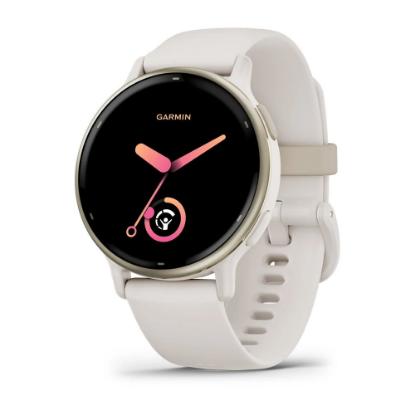 Pametni sat GARMIN Vivoactive 5, senzor otkucaja, GPS, zlatni/bijeli remen