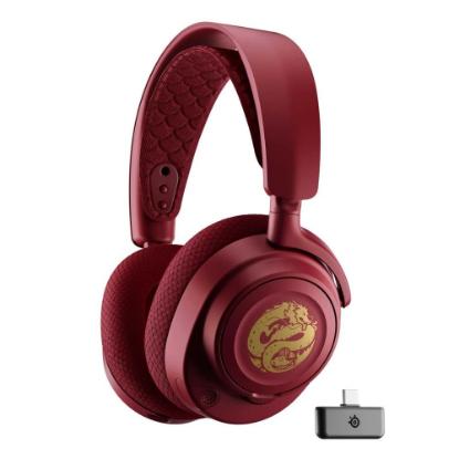 Slušalice STEELSERIES Arctis Nova 7 Dragon Edition, bežične, crvene