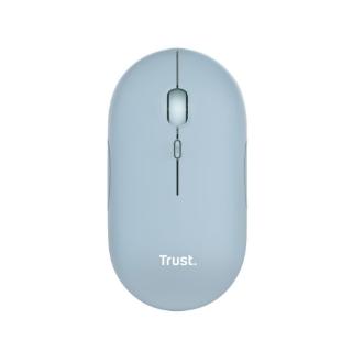 Miška TRUST Puck, optički, bežični, BT, 1600dpi, modri