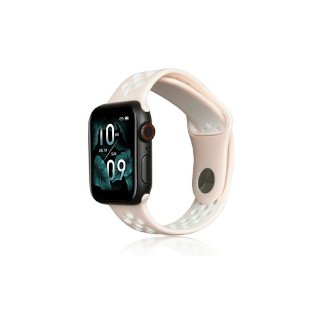 Zamjenski remen BELINE Sport Silicone za Apple Watch 42/44/45/49mm, rozo-bijeli