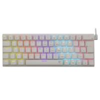Tipkovnica WHITE SHARK GK-002122 Wakizashi, RGB, plavi switch, mehanička, UK/HR, bela, USB