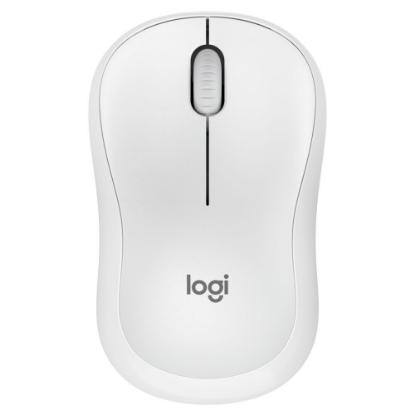 Miška LOGITECH M240 Silent, optički, bežični, Bluetooth, beli