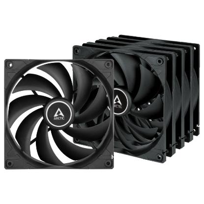 Ventilator ARCTIC F14 Black, 140mm, 1350 okr/min, 5 pack, črni