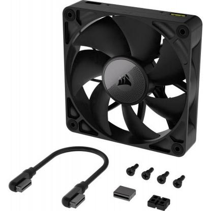 Ventilator CORSAIR iCUE LINK RX120, PWM, 120mm, 2100 okr/min, črni
