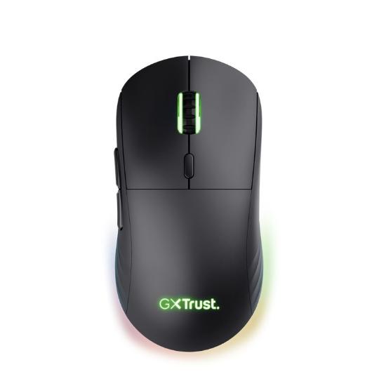 Miška TRUST GXT 927 Redex+, RGB, optički, bežični, 25600dpi, črni
