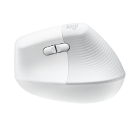 Miška LOGITECH Lift za Mac, ergonomski, bežični, beli