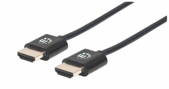 Kabel MANHATTAN Ultra-slim, HDMI (M) na HDMI (M), 4K@60Hz, 1m