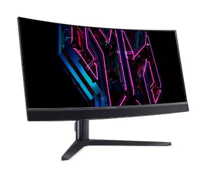 Gaming monitor 34" ACER Predator X34 Vbmiiphuzx UM.CXXEE.V01, UWQHD, OLED, 175Hz, 1ms, 1000cd/m2, G-Sync, ukrivljen, zvočnici, črni