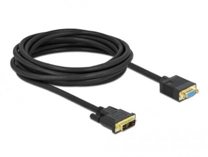 Kabel DELOCK, DVI 12+5 (M) na VGA (Ž), 5m