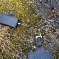 Mobilni USB punjač AQIILA Sunbird P21, 20W, USB-C, solarni, sivi