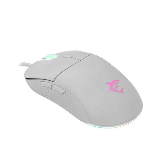 Miška WHITE SHARK GM-5010 Bagdemagus, RGB, 7200dpi, beli, USB