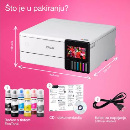 Multifunkcijski Tiskalnik EPSON Ecotank L8160 Tiskalnik/scanner/copy, 5760 x 1440, WiFi, USB