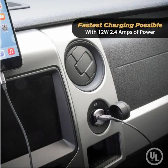 Auto punjač SCOSCHE ReVolt, USB 12W, malih dimenzija
