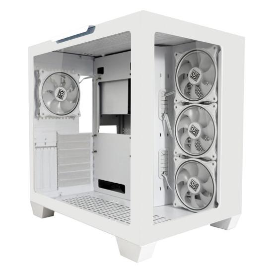 Ohišje LC POWER LC-807W-ON Stormwatch X, MIDI, ATX, window, belo, bez napajalnika