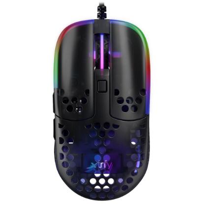 Miška XTRFY MZ1 - ZY'S Rail RGB, optički, 16000dpi, črni, USB