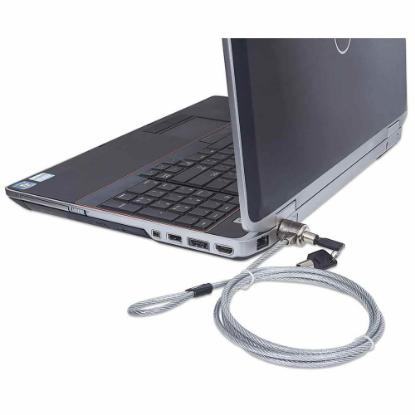 Sigurnosni kabel MANHATTAN, kensington lock za laptop, ključ, 1.5m