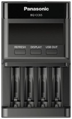 Punjač baterija PANASONIC Eneloop PRO BQCC65E ERP, brzi, 4 mjesta za punjenje, LCD ekran, USB
