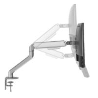 Stalak za monitor WHITE SHARK GMS-3207 Neferites I, stolni, do 32", za 1 monitor, srebrni