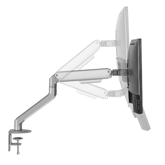 Stalak za monitor WHITE SHARK GMS-3207 Neferites I, stolni, do 32", za 1 monitor, srebrni