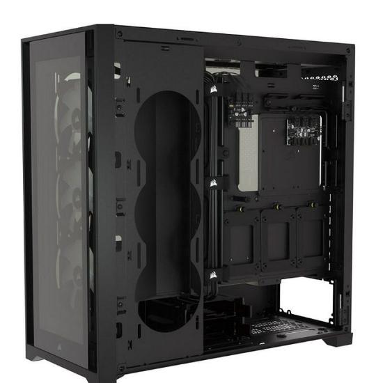 Kućište CORSAIR iCUE 5000X RGB, window, MIDI, ATX, crno, bez napajanja