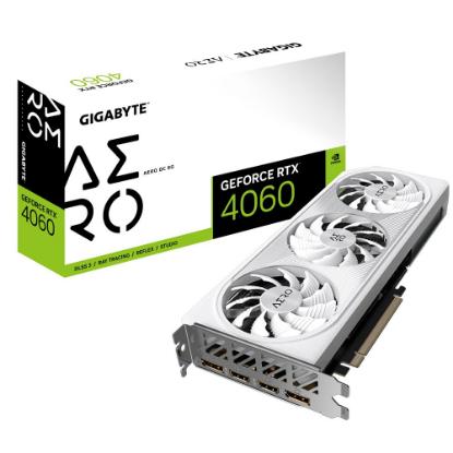 Grafična kartica GIGABYTE GeForce RTX 4060 Aero OC, 8GB GDDR6