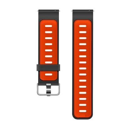 Zamjenski remen BELINE Double Color Silicone 22mm, crno-crveni