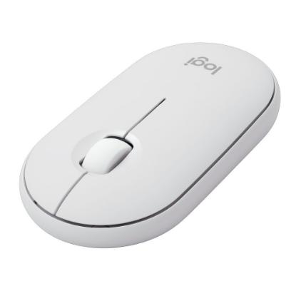 Miška LOGITECH M350s Pebble 2, optički, BT, beli