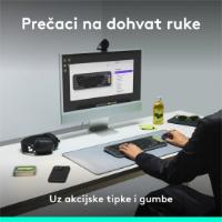 Tipkovnica + miška LOGITECH POP Icon Combo, brezžična, US Layout, BT, ljubičasta