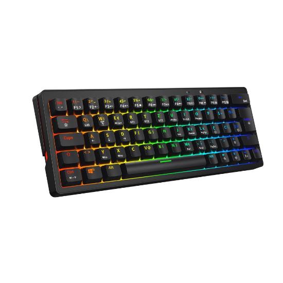 Tipkovnica EPOCH Kari, RGB, mehanička, brezžična, BT, UK/HR layout, črna, USB
