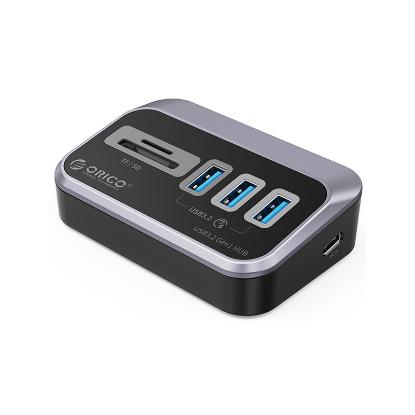USB HUB ORICO M3U3-3TS-05-BK-BP, 7-portni USB 3.2, čitač kartica, crni