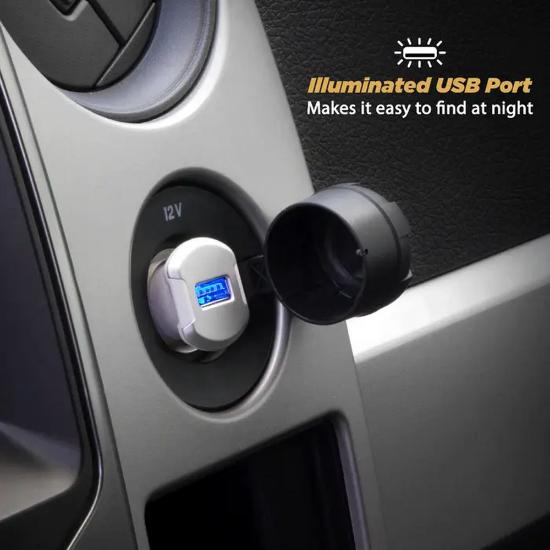 Auto punjač SCOSCHE ReVolt, USB 12W, malih dimenzija